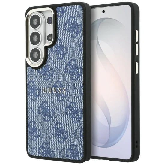 Калъф за Samsung Galaxy S26 Ultra - 4G Embossed Ring MagSafe - Guess - Син
