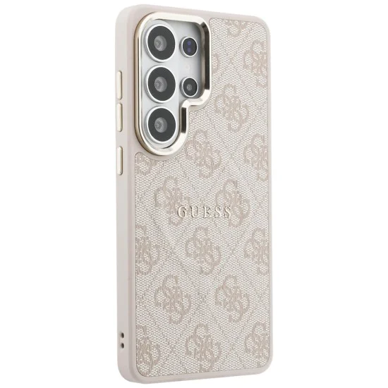 Калъф за Samsung Galaxy S26 Ultra - 4G Embossed Ring MagSafe - Guess - Розов