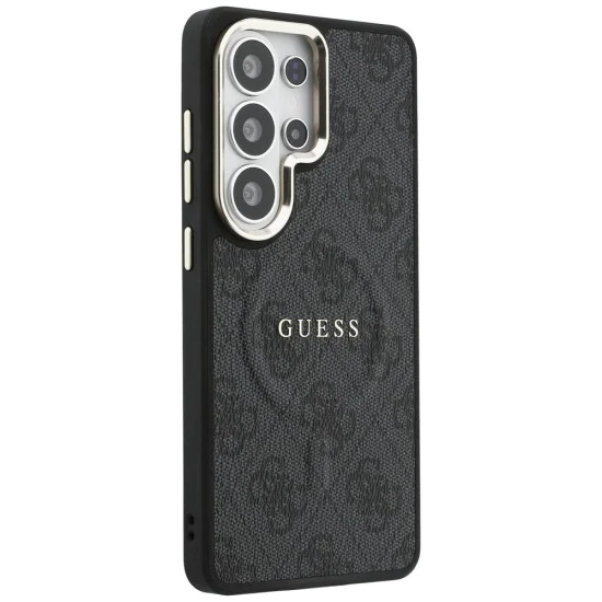 Калъф за Samsung Galaxy S26 Ultra - 4G Embossed Ring MagSafe - Guess - Черен