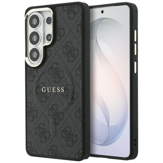 Калъф за Samsung Galaxy S26 Ultra - 4G Embossed Ring MagSafe - Guess - Черен