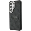 Калъф за Samsung Galaxy S26 Ultra - 4G Embossed Ring MagSafe - Guess - Черен