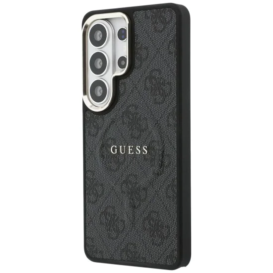 Калъф за Samsung Galaxy S26 Ultra - 4G Embossed Ring MagSafe - Guess - Черен