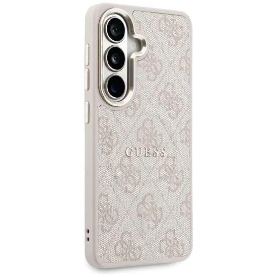 Калъф за Samsung Galaxy S26 - 4G Embossed Ring MagSafe - Guess - Розов