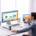 Докинг станция Baseus Nomos NU1 Air (B0114400) - 12 порта, 10Gbps, 100W PD, 4K дисплеи - Сива