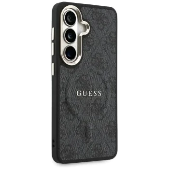 Калъф за Samsung Galaxy S26 - 4G Embossed Ring MagSafe - Guess - Черен