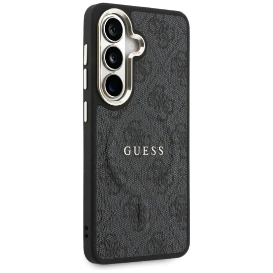 Калъф за Samsung Galaxy S26 - 4G Embossed Ring MagSafe - Guess - Черен