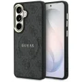 Калъф за Samsung Galaxy S26 - 4G Embossed Ring MagSafe - Guess - Черен