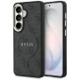Калъф за Samsung Galaxy S26 - 4G Embossed Ring MagSafe - Guess - Черен
