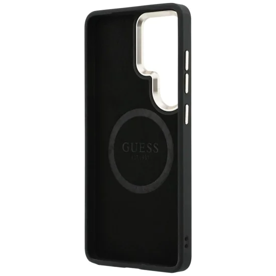 Калъф за Samsung Galaxy S26 Ultra - Perforated Logo MagSafe - Guess - Кафяв