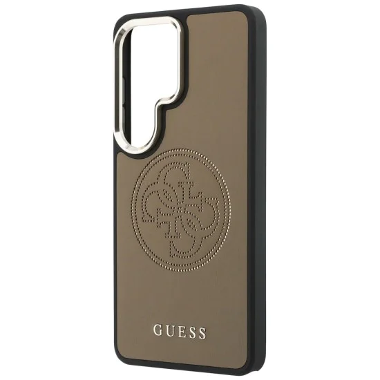 Калъф за Samsung Galaxy S26 Ultra - Perforated Logo MagSafe - Guess - Кафяв