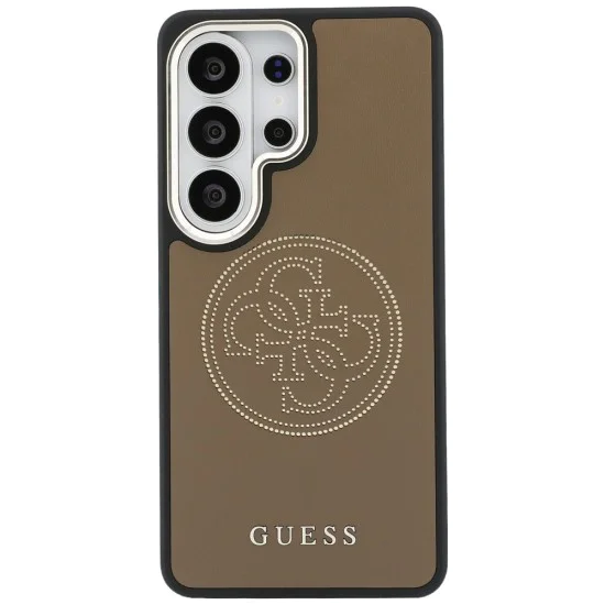 Калъф за Samsung Galaxy S26 Ultra - Perforated Logo MagSafe - Guess - Кафяв