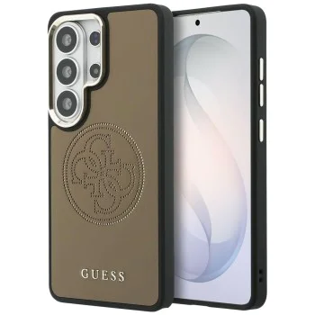 Калъф за Samsung Galaxy S26 Ultra - Perforated Logo MagSafe - Guess - Кафяв