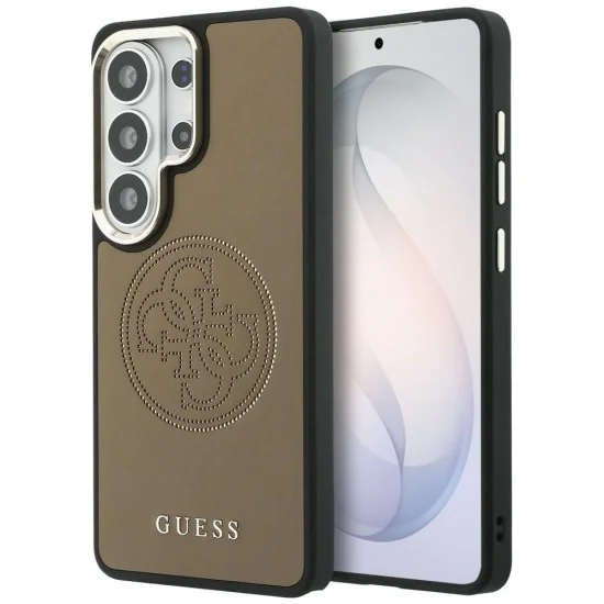 Калъф за Samsung Galaxy S26 Ultra - Perforated Logo MagSafe - Guess - Кафяв