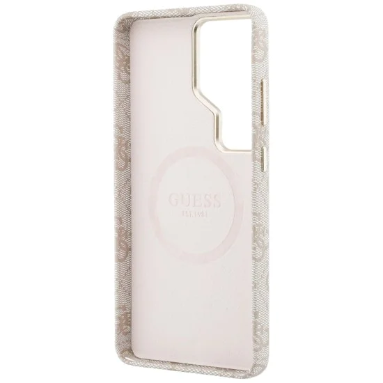 Калъф за Samsung Galaxy S26 Ultra - 4G Script MagSafe - Guess - Розов