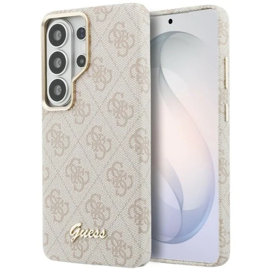 Калъф за Samsung Galaxy S26 Ultra - 4G Script MagSafe - Guess - Розов