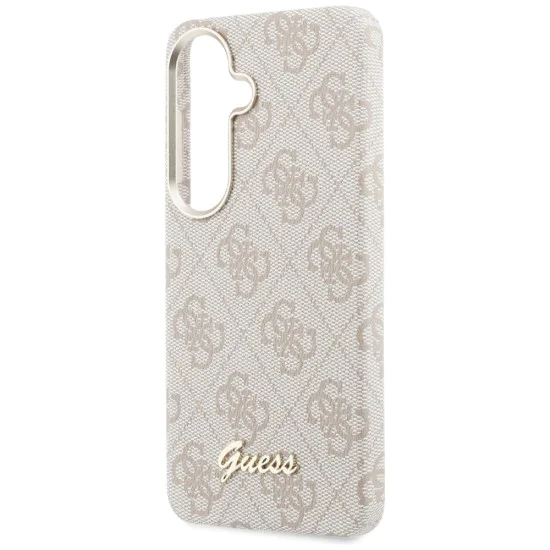 Калъф за Samsung Galaxy S26 - 4G Script MagSafe - Guess - Розов