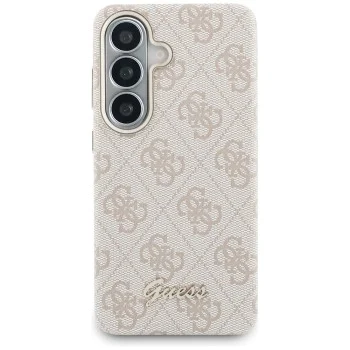 Калъф за Samsung Galaxy S26 - 4G Script MagSafe - Guess - Розов