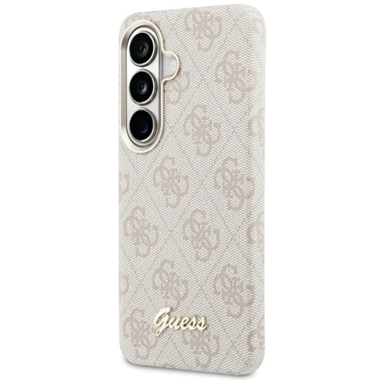 Калъф за Samsung Galaxy S26 - 4G Script MagSafe - Guess - Розов
