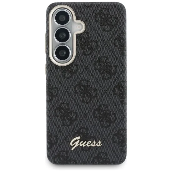 Калъф за Samsung Galaxy S26 - 4G Script MagSafe - Guess - Черен