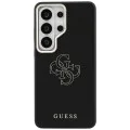 Калъф за Samsung Galaxy S26 Ultra - Grained Big 4G Metal Logo - Guess - Черен