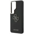 Калъф за Samsung Galaxy S26 Ultra - Grained Big 4G Metal Logo - Guess - Черен