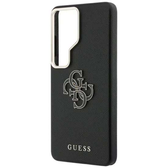 Калъф за Samsung Galaxy S26 Ultra - Grained Big 4G Metal Logo - Guess - Черен