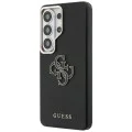 Калъф за Samsung Galaxy S26 Ultra - Grained Big 4G Metal Logo - Guess - Черен