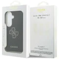 Калъф за Samsung Galaxy S26 - Grained Big 4G Metal Logo - Guess - Черен