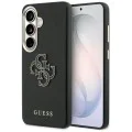 Калъф за Samsung Galaxy S26 - Grained Big 4G Metal Logo - Guess - Черен