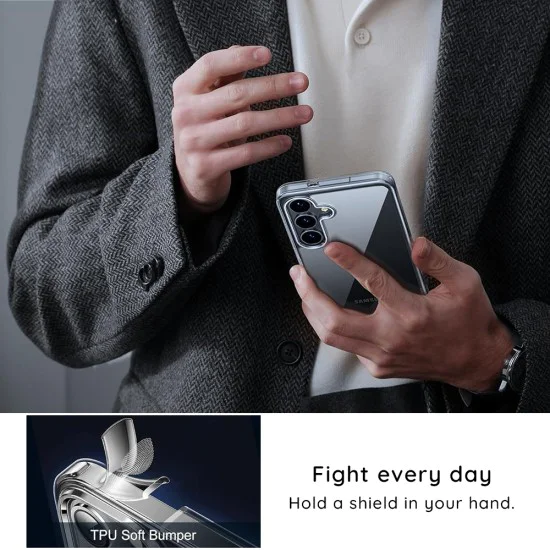 Калъф за Samsung Galaxy S26 Plus - Crystal+ Anti-Drop Series - Blueo - Прозрачен