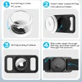 Калъф за нашийник за AirTag Techsuit BuddyGuard (DG1) - водоустойчив - Черен