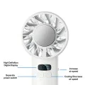 Ръчен вентилатор Yesido YF18 - с LCD Display, 12W Brushless Motor, 5500 RPM, 100x Speed, 12W, 3600mAh, Type-C - Черен