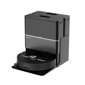 Прахосмукачка робот Deerma X80 Ultra - сухо и мокро почистване, 23000Pa, 3D лазерен скенер, 5200mAh - Черна