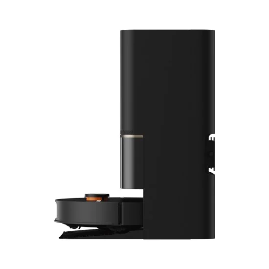 Прахосмукачка робот Deerma X90 Ultra - сухо и мокро почистване, 28000Pa, система за почистване на косми, 3L контейнер - Черна
