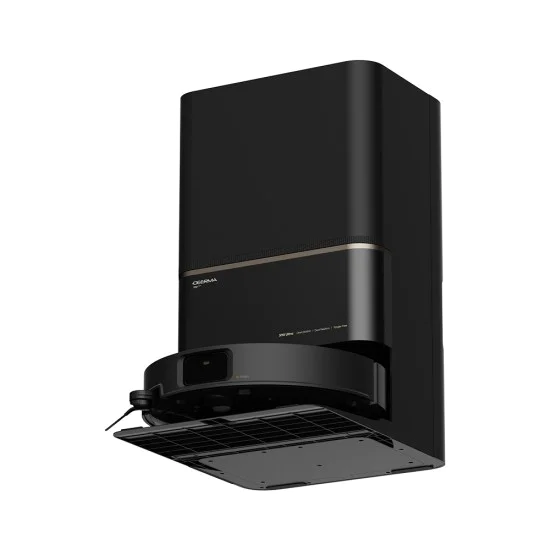 Прахосмукачка робот Deerma X90 Ultra - сухо и мокро почистване, 28000Pa, система за почистване на косми, 3L контейнер - Черна