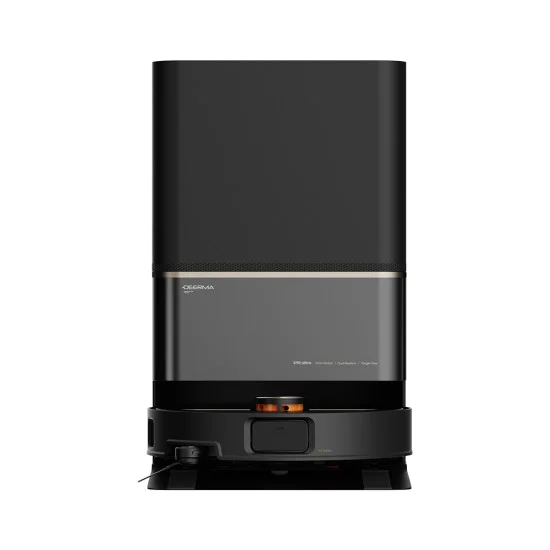 Прахосмукачка робот Deerma X90 Ultra - сухо и мокро почистване, 28000Pa, система за почистване на косми, 3L контейнер - Черна