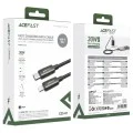 Кабел за данни Acefast (C23-01) - USB-C към Lightning, 30W, 1.2м - Черен