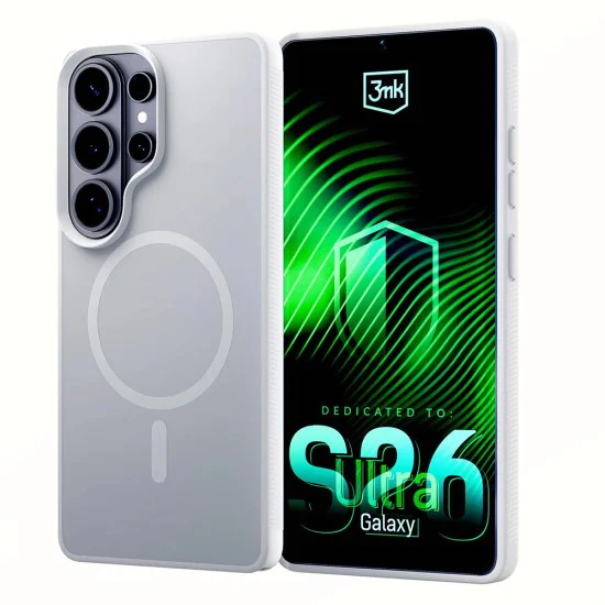 Калъф за Samsung Galaxy S26 Ultra - Smoke MagCase - 3mk - Бял