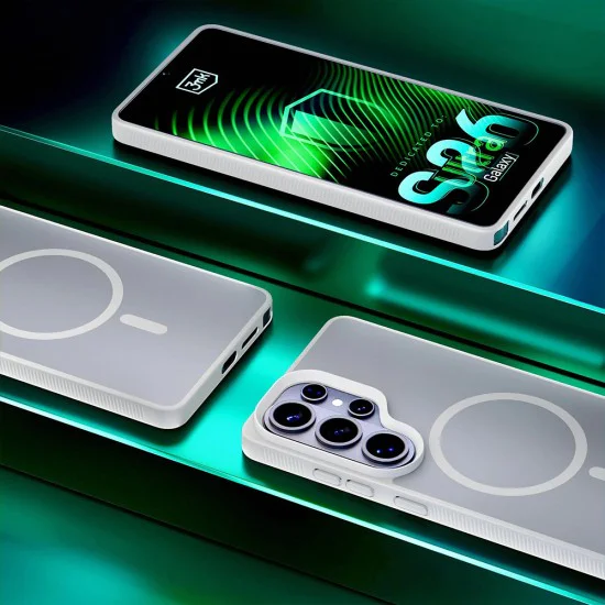 Калъф за Samsung Galaxy S26 Ultra - Smoke MagCase - 3mk - Бял