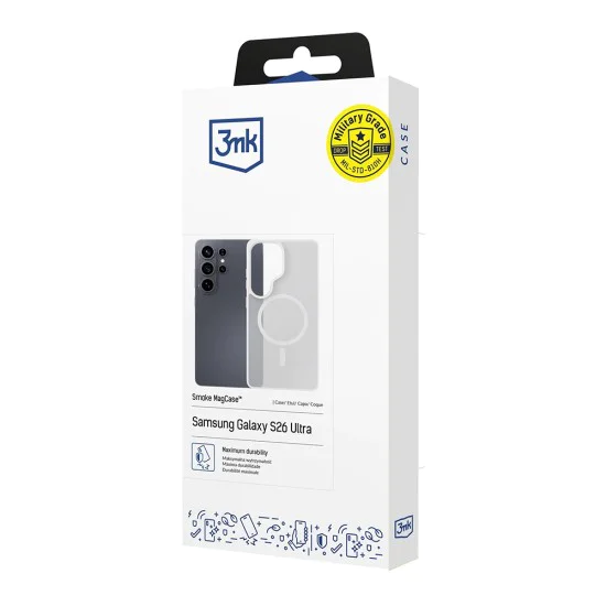 Калъф за Samsung Galaxy S26 Ultra - Smoke MagCase - 3mk - Бял
