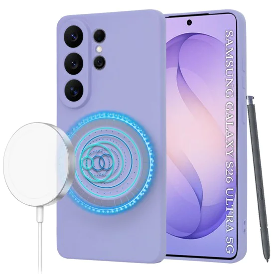 Калъф за Samsung Galaxy S26 Ultra - SoftFlex MagSafe - Techsuit - Светлолилав
