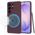 Калъф за Samsung Galaxy S26 Ultra - SoftFlex MagSafe - Techsuit - Сливово червен