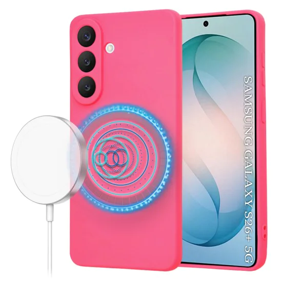 Калъф за Samsung Galaxy S26 Plus - SoftFlex MagSafe - Techsuit - Яркорозов