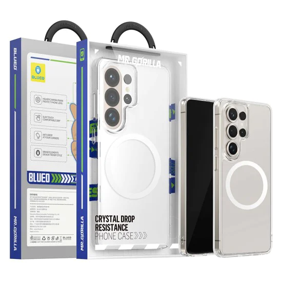 Калъф за Samsung Galaxy S26 Ultra - Crystal Anti-Drop Series MagSafe - Blueo - Прозрачен