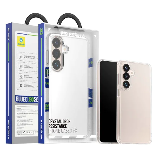 Калъф за Samsung Galaxy S26 - Crystal+ Anti-Drop Series - Blueo - Прозрачен