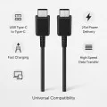 Кабел за данни Samsung Original (EP-DG980) - Type-C към Type-C Fast Charging 3A, 25W, 1м - Черен (Bulk Packing)