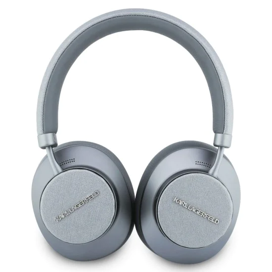 Безжични слушалки Karl Lagerfeld Saffiano Elongated - Over-Ear Headset, ANC, Bluetooth, Type-C - Сиви