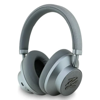 Безжични слушалки Karl Lagerfeld Grained Initials - Over-Ear Headset, ANC, Bluetooth, Type-C - Сиви