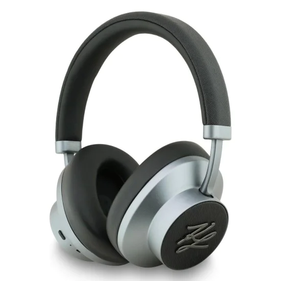 Безжични слушалки Karl Lagerfeld Grained Initials - Over-Ear Headset, ANC, Bluetooth, Type-C - Черни