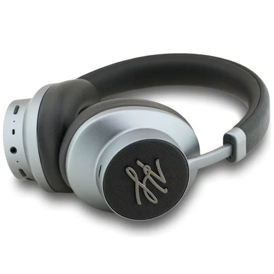 Безжични слушалки Karl Lagerfeld Grained Initials - Over-Ear Headset, ANC, Bluetooth, Type-C - Черни